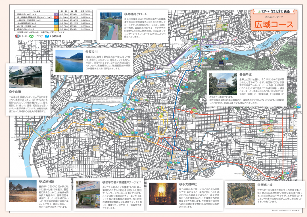 岐阜市ウォーキングマップ１